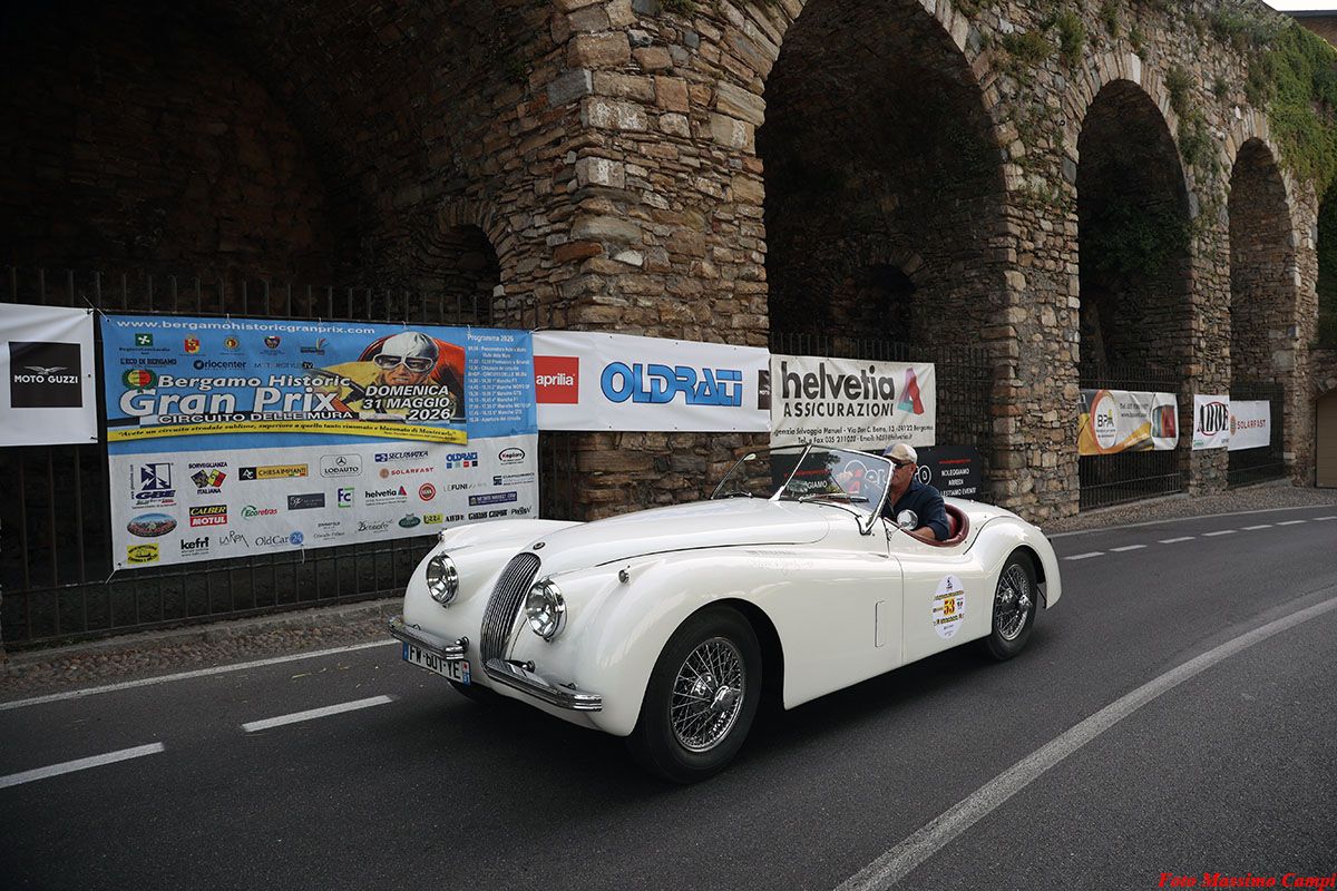 OldCar24 Media Partner & Sponsor del Bergamo Historic Gran Prix 2026: edizione straordinaria con oltre 80 auto in corsa sul Circuito delle Mura